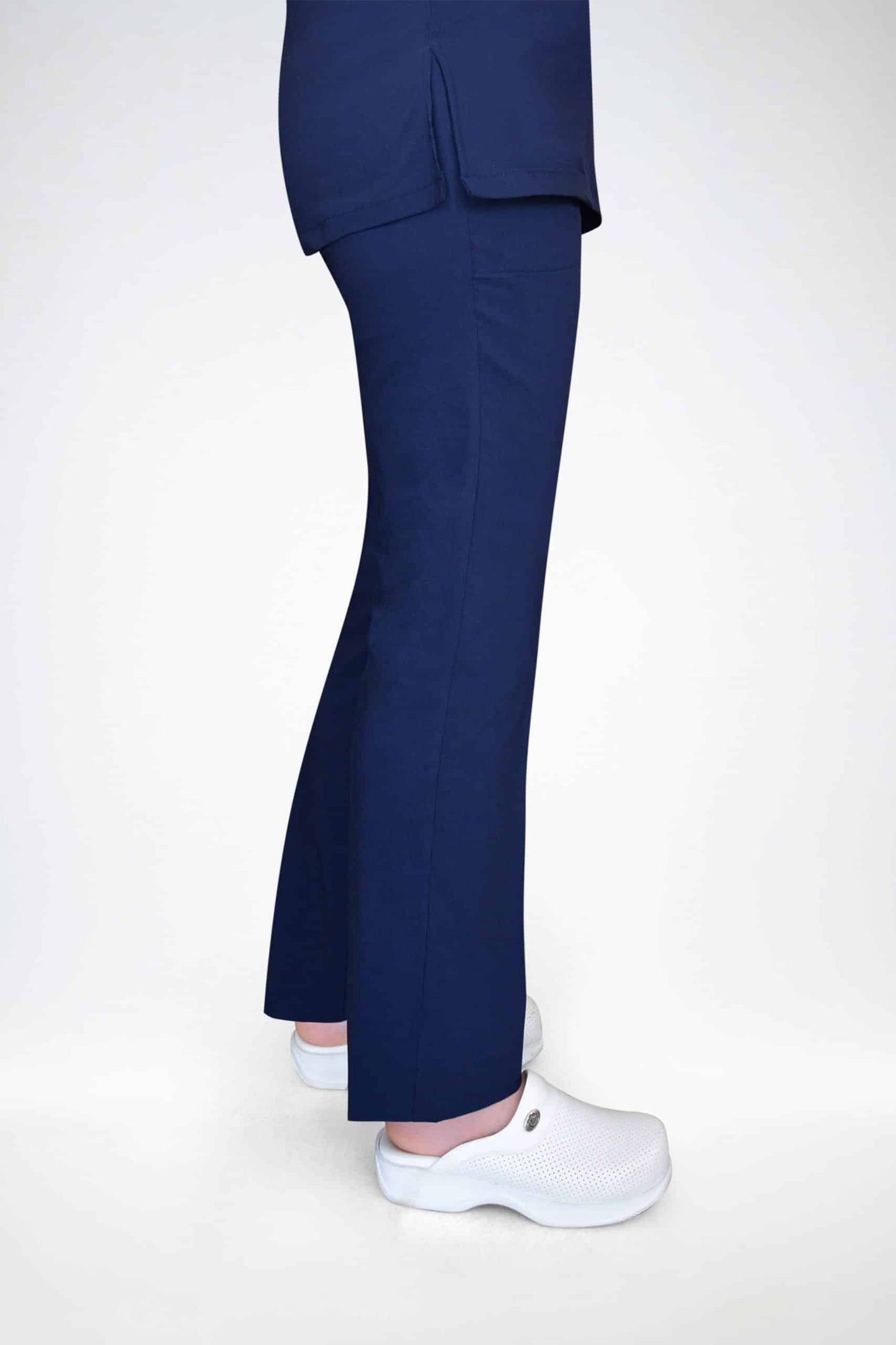 მუქი ლურჯი ელასტიური ქსოვილის უნისექს ქირურგიული სკრაბები