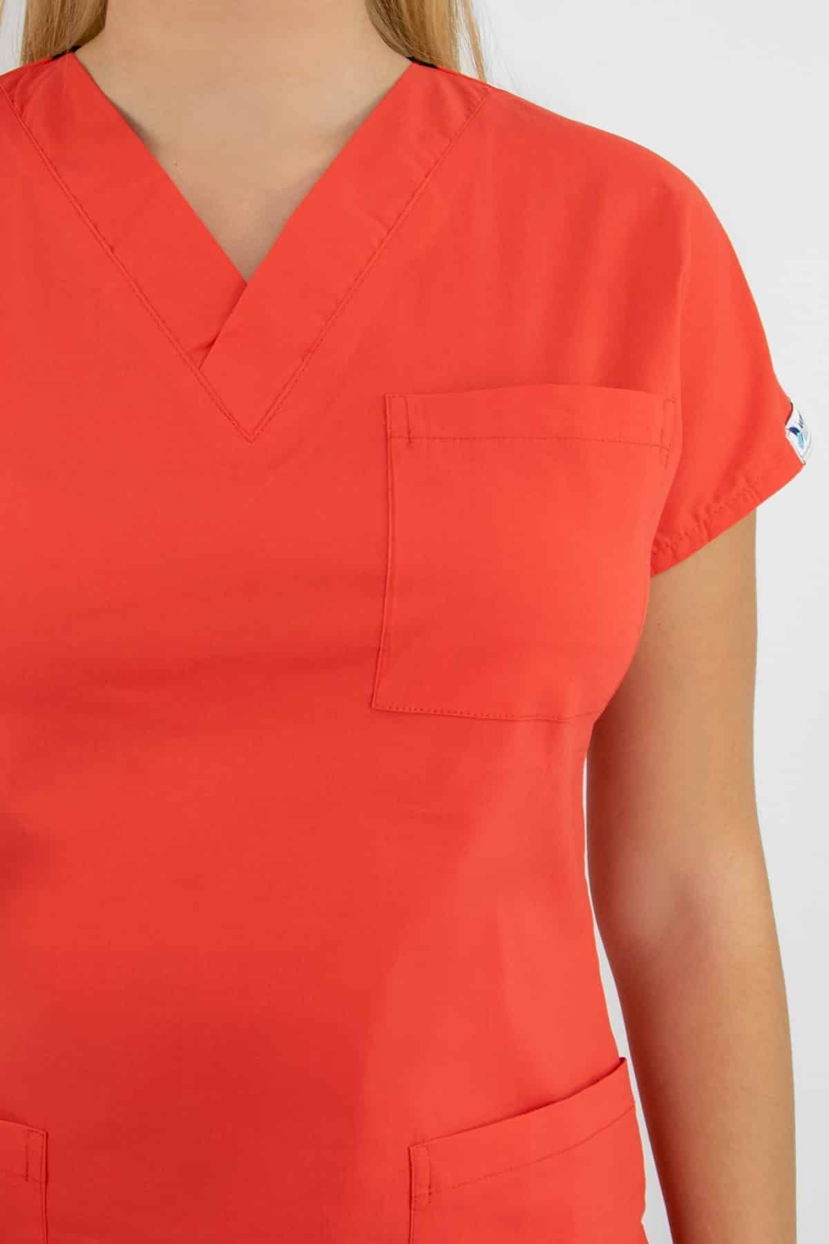 ღია ატმისფერი ტერისკოტონის სამედიცინო უნიფორმა, სკრაბი