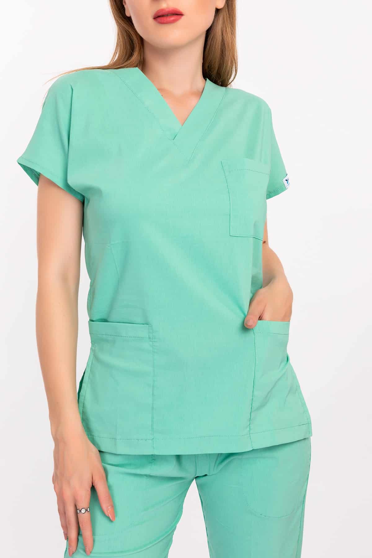 ღია - მწვანე ელასტიური  ქირურგიული სკრაბების კომპლექტი