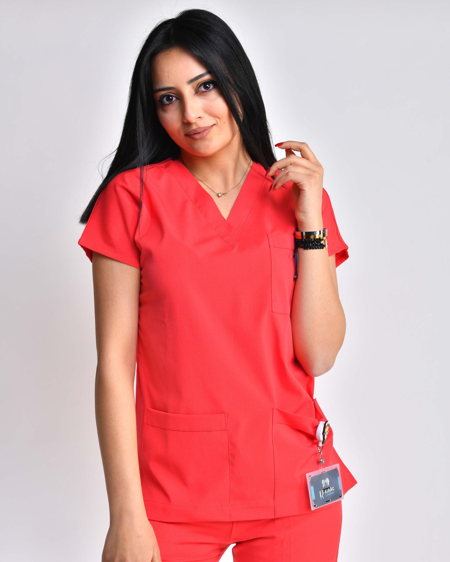 ლიკრას ქსოვილი ატმის ფერი