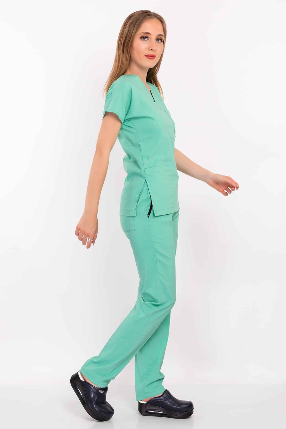 ღია - მწვანე ელასტიური  ქირურგიული სკრაბების კომპლექტი