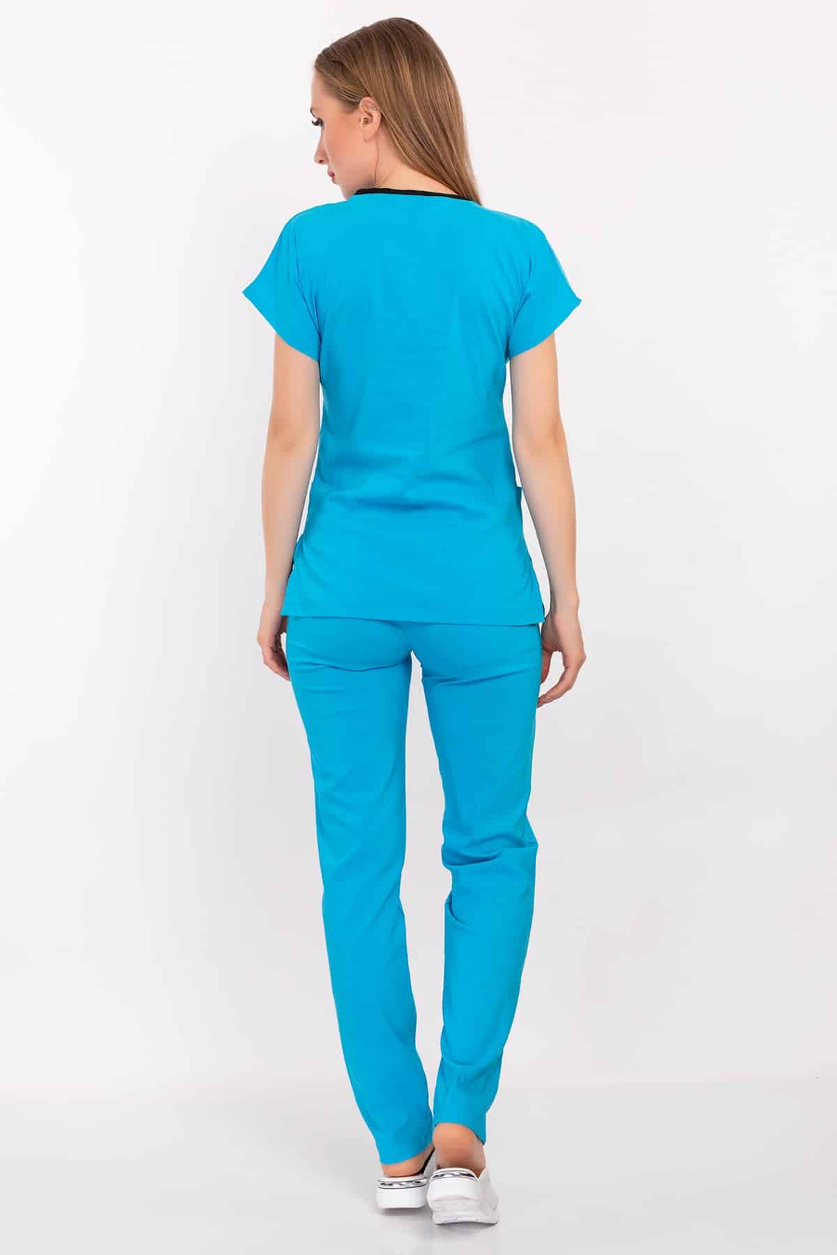 ღია ცისფერი ელასტიური  ქირურგიული სკრაბების კომპლეკტი