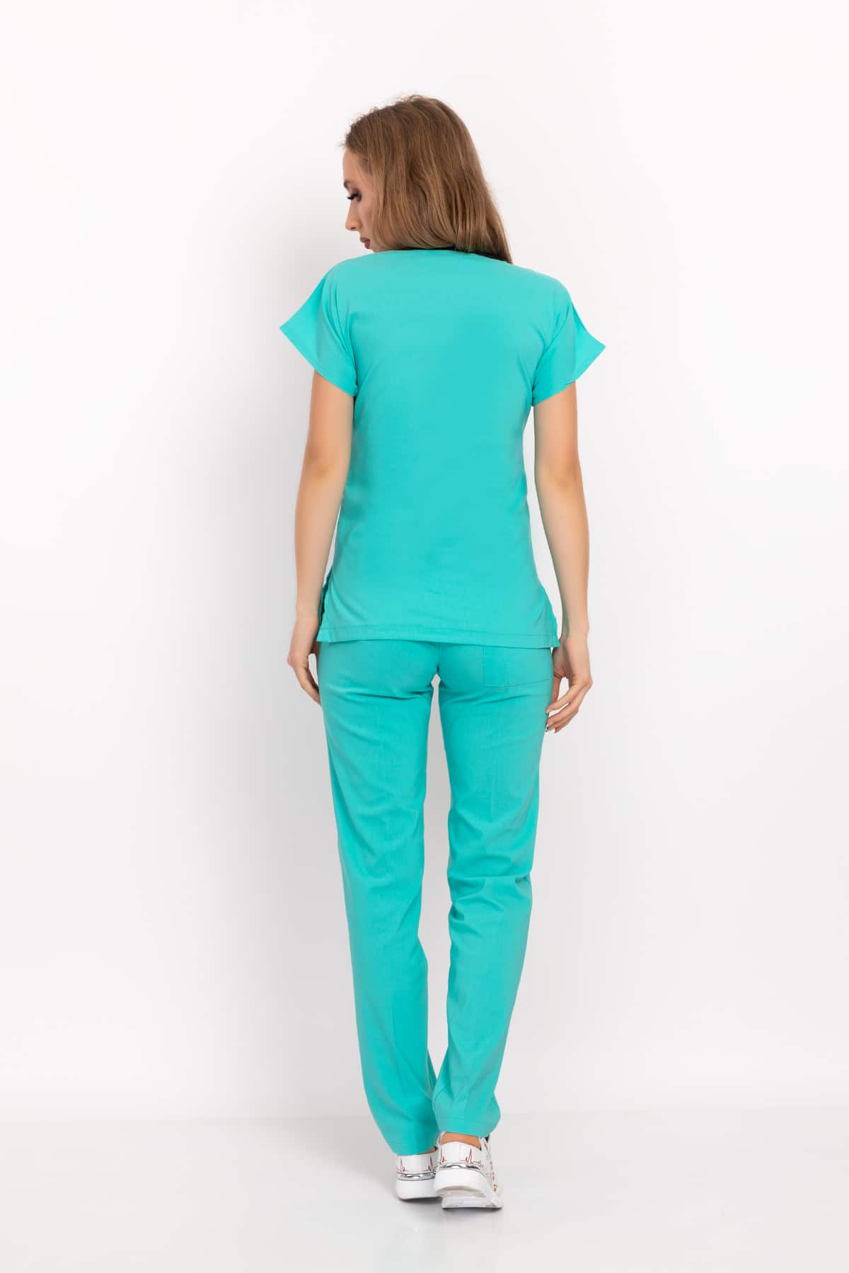 მენტოლის მწვანე ელასტიური უნისექს ქირურგიული სკრაბები