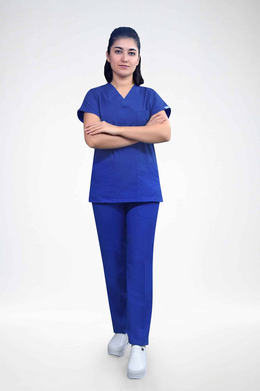 ლურჯი ელექტრიკი.ტერისკოტონის სამედიცინო უნიფორმა, სკრაბი