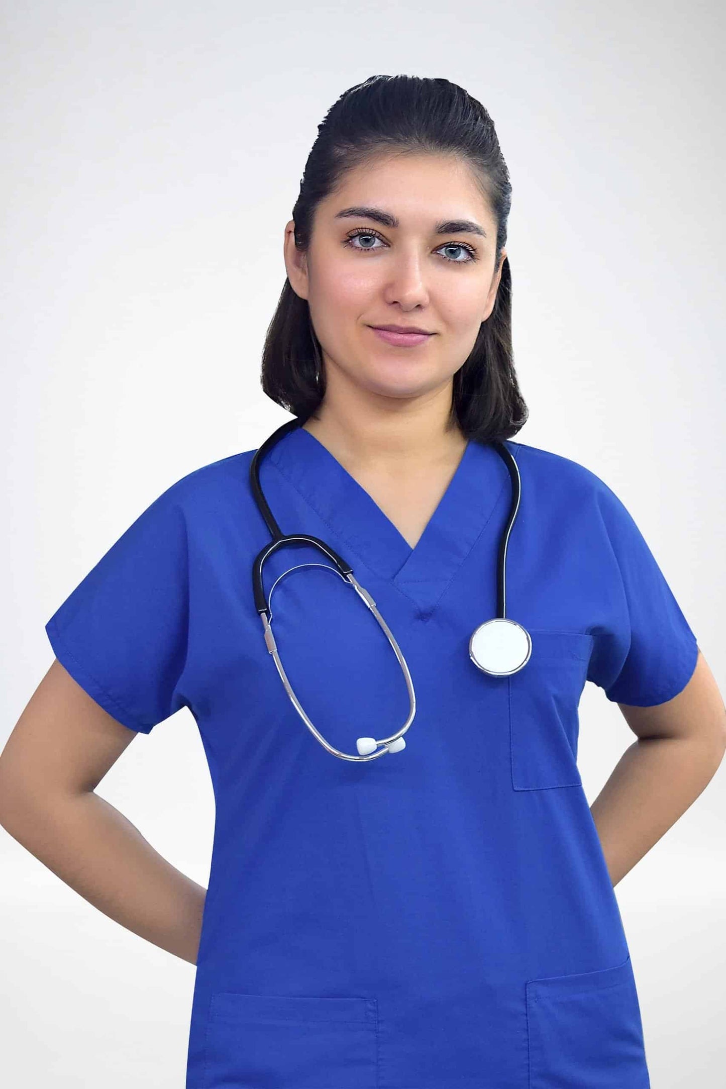 ლურჯი ელექტრიკი.ტერისკოტონის სამედიცინო უნიფორმა, სკრაბი