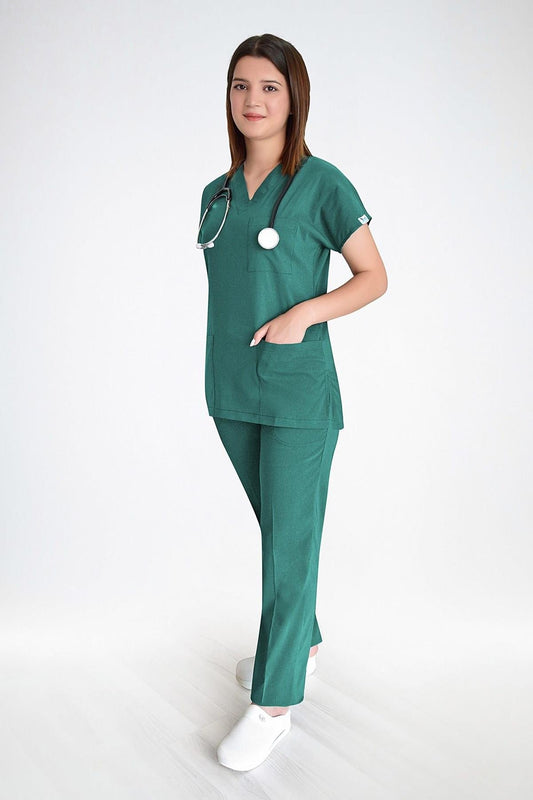 ქირურგიული მწვანე.საოპერაციო ფერი. ალპაკა. სამედიცინო სკრაბი. უნისექსი ექიმებისთვის და ექთნებისთვის.მედ. პერსონალისთვის