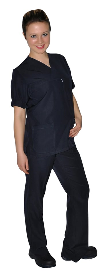 მუქი ლურჯი.სამედიცინო სკრაბი. უნისექსი ექიმებისთვის და ექთნებისთვის.მედ. პერსონალისთვის