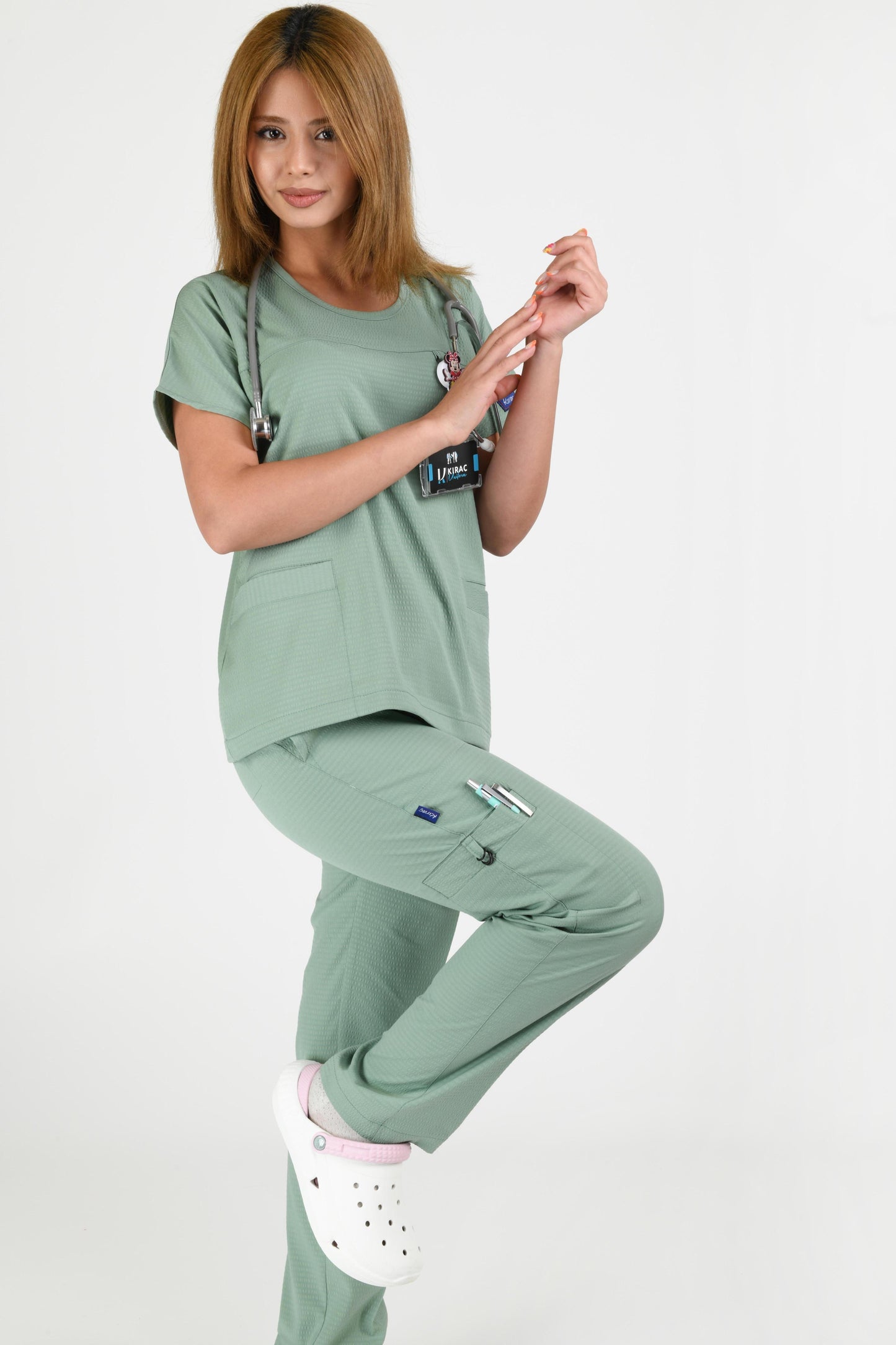 ვაფლის ნაქსოვი, ფორმა მწვანე