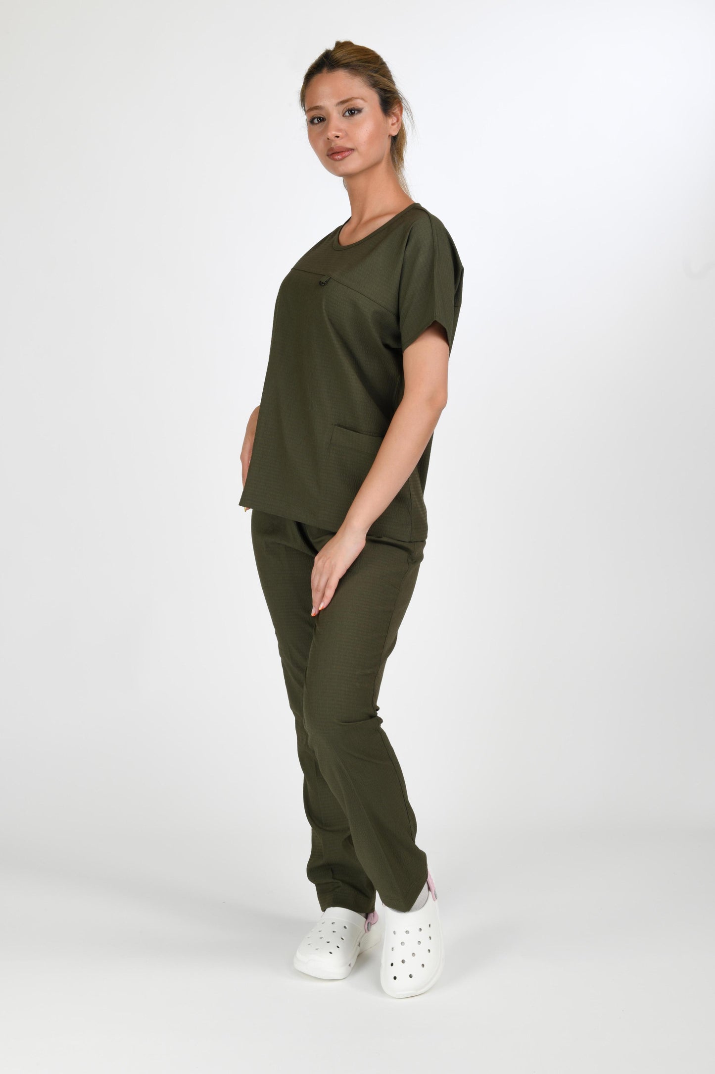 ვაფლის ნაქსოვი,მუქი მწვანე