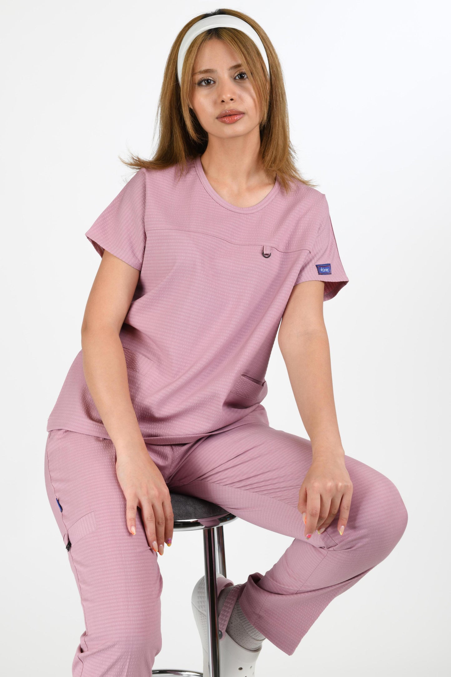 ვაფლის ნაქსოვი, ფორმა ვარდისფერი