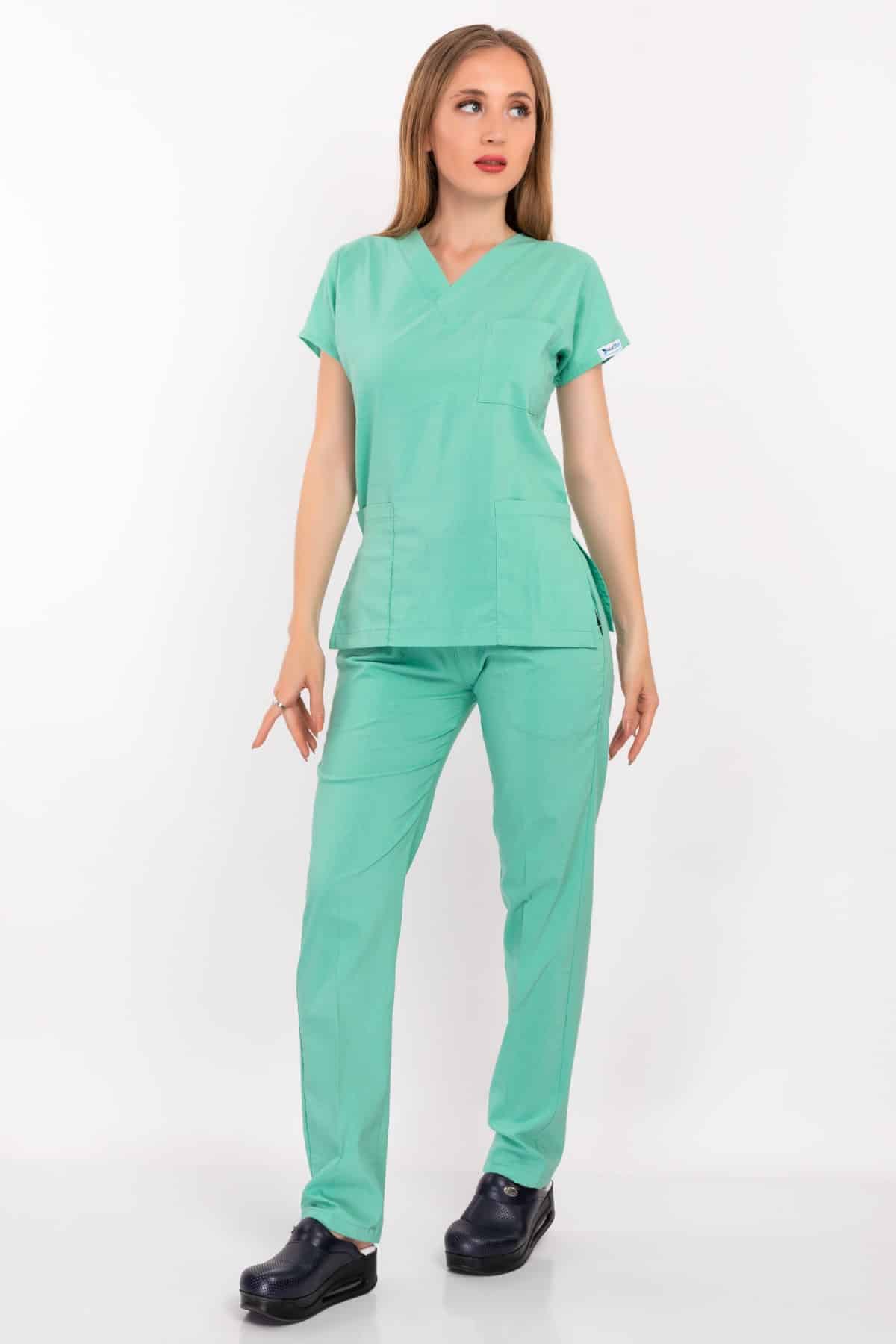 ღია - მწვანე ელასტიური  ქირურგიული სკრაბების კომპლექტი